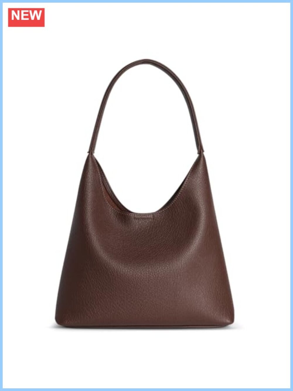 Small Slouchy Hobo Shoulder Bag Vegan Leather Everyday Purse